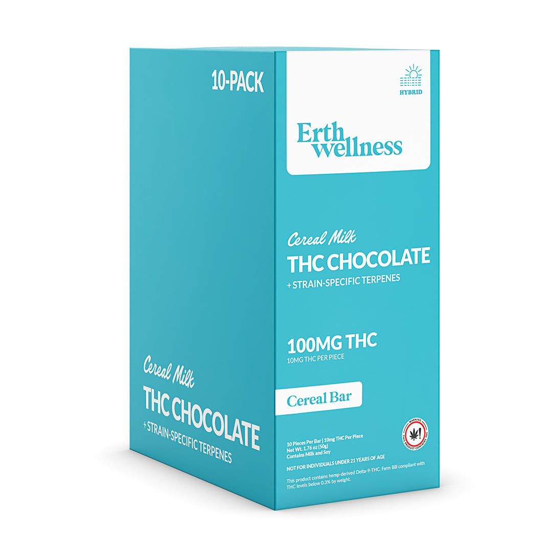 Δ9 THC Chocolate Bar – Cereal Milk (Hybrid) | Strain Specific | Cereal Bar Flavor (100 mg)