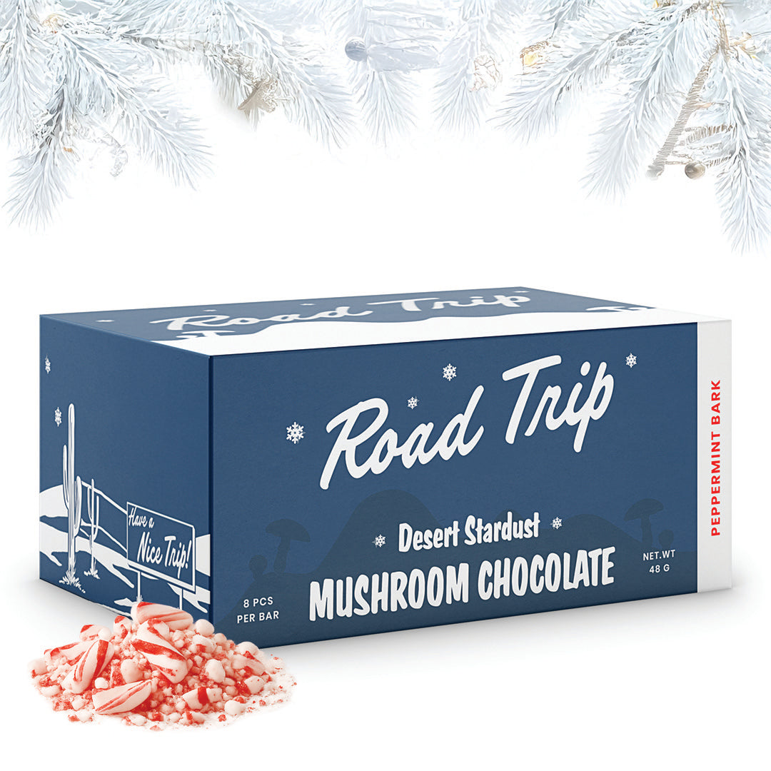 Desert Stardust Mushroom Chocolate Bar - Peppermint Bark