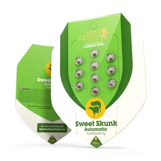 Royal Queen Seeds – Sweet Skunk Auto Feminized Seeds (Compact Skunk Autoflower) - 3 Seeds