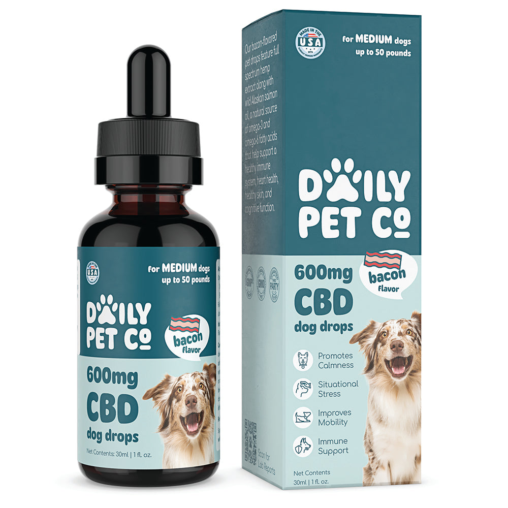 CBD Pet Drops for Dogs - Bacon Flavored