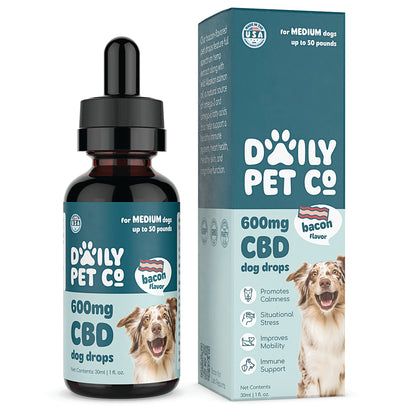 CBD Pet Drops for Dogs - Bacon Flavored