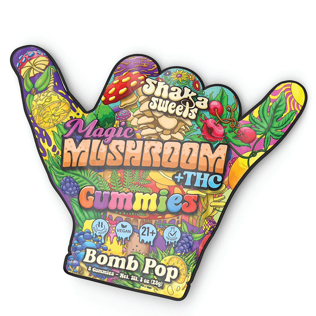 Shaka Sweets Mushroom + THC Gummies | Bomb Pop Flavor