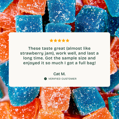 Δ9 THC Gummies – Strawberry Haze (Sativa) | Strain Specific | Strawberry (300mg)