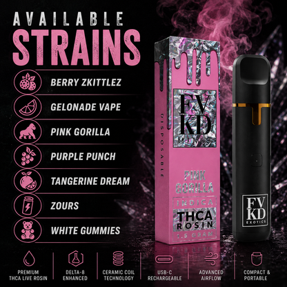 FVKD Minis THC-A Rosin Disposable – 1.5g