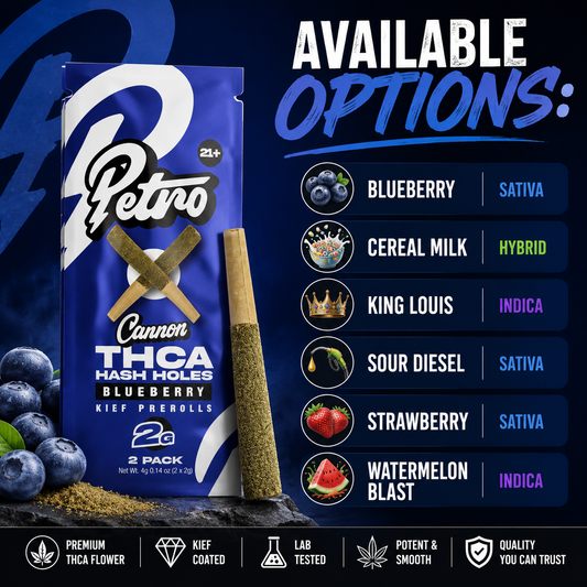 Petro Cannon THCA Hash Hole Pre-Rolls 2G x 2ct