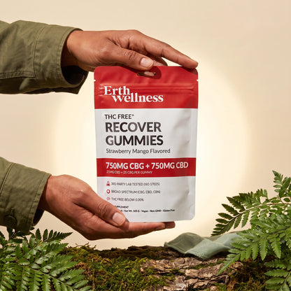 Recover Gummies – CBD + CBG (THC-Free) - Strawberry Mango (1500mg)