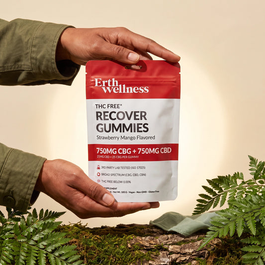 Recover Gummies – CBD + CBG (THC-Free) - Strawberry Mango (1500mg)