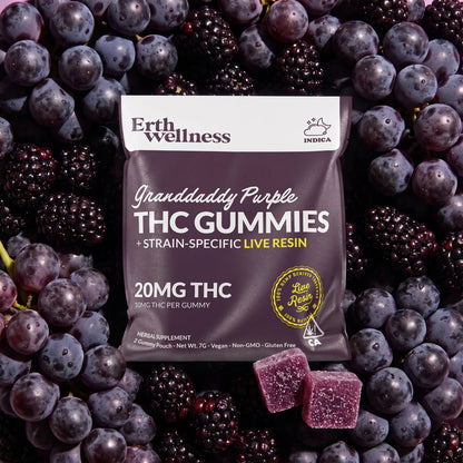 THC Gummies – Granddaddy Purple (Calming) - Sample Pack