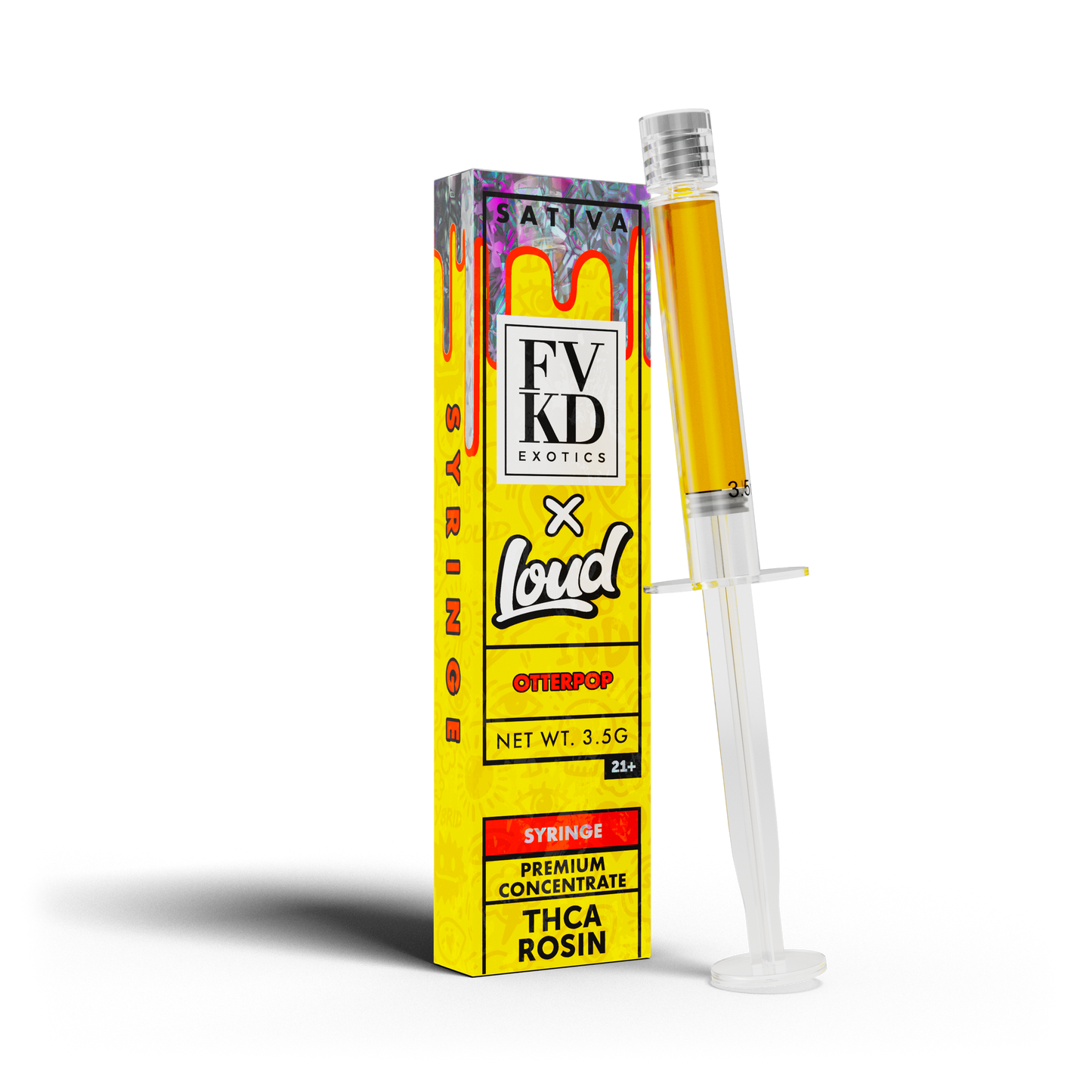 FVKD X LOUD THC-A Rosin Syringe 3.5g