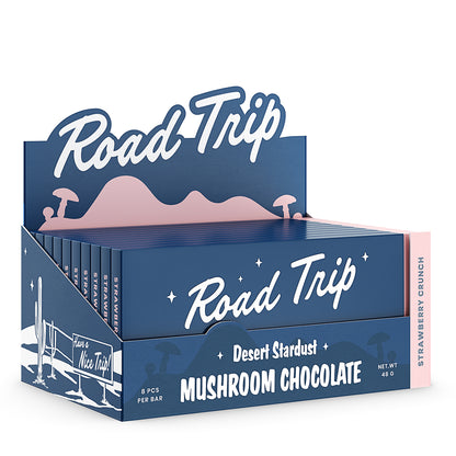 Desert Stardust Mushroom Chocolate Bar - Strawberry Crunch