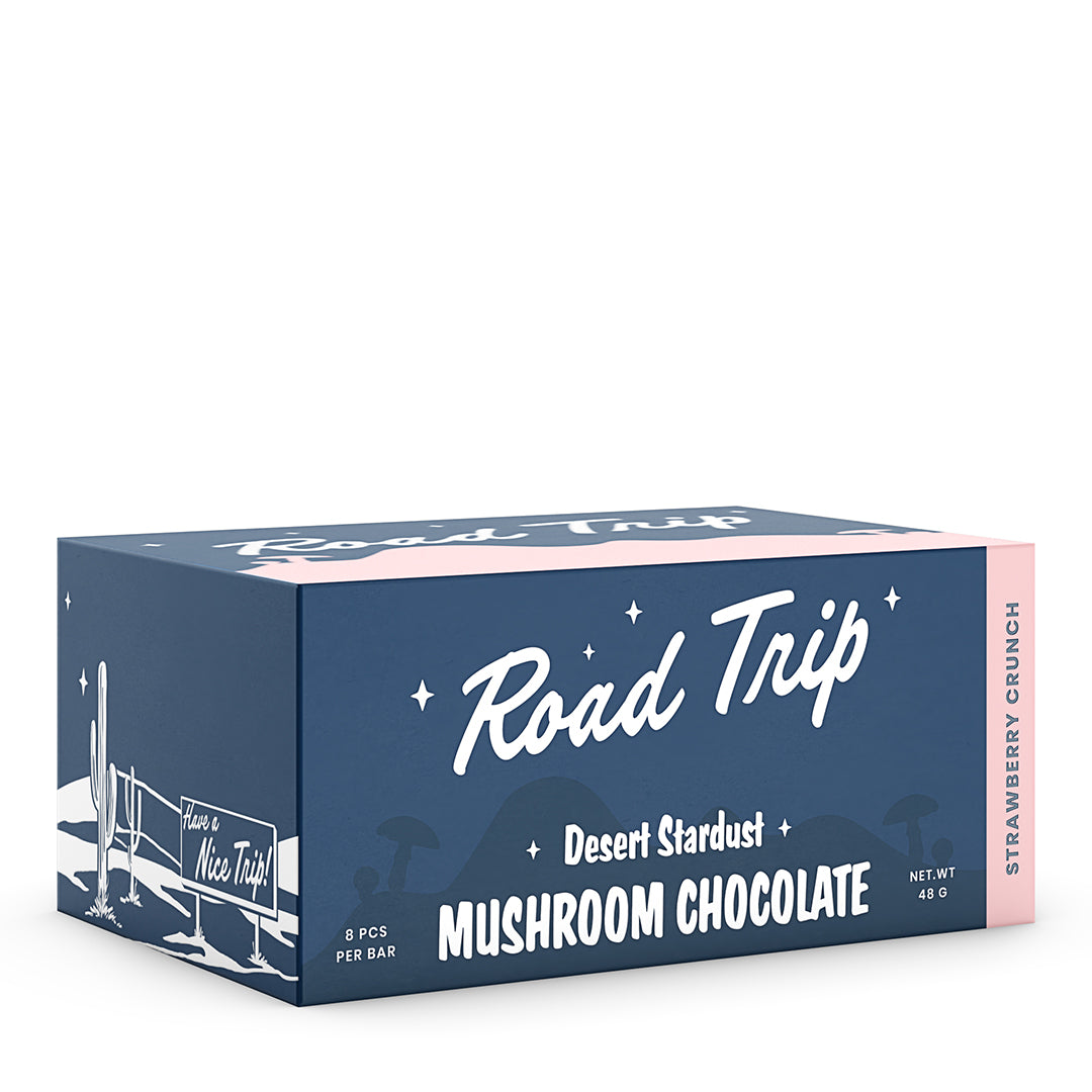 Desert Stardust Mushroom Chocolate Bar - Strawberry Crunch