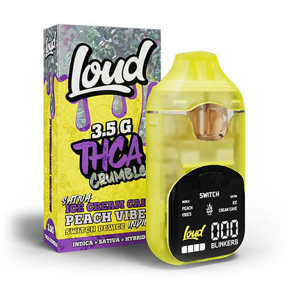 Loud THC-A Crumble SWITCH Disposable – 3.5g