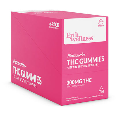 Δ9 THC Gummies – Watermelon (Indica) | Strain Specific | Watermelon Candy (300mg)