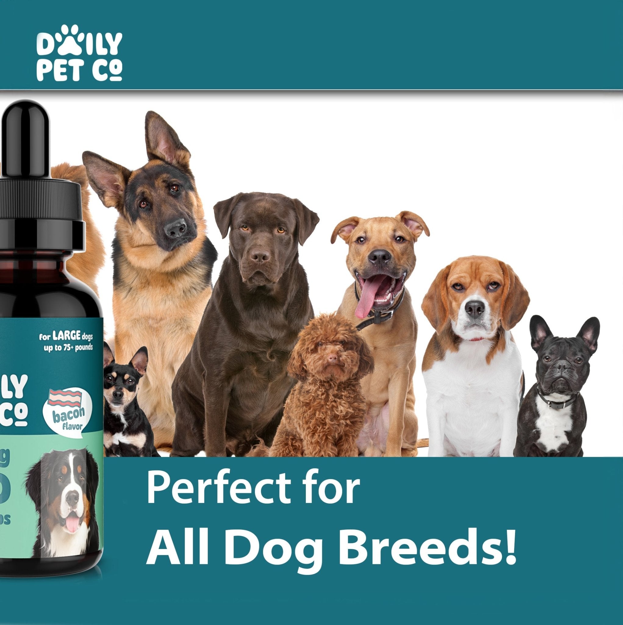 CBD Pet Drops for Dogs - Bacon Flavored